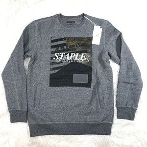 STAPLE PIGEON FLAG CREWNECK SWEATER "NWT"